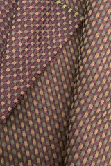 Brown Black Burgundy Dark Moody Basketweave Upholstery Vintage Fabric BTY #17