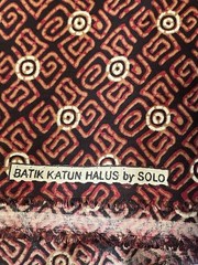 100% Cotton Fabric Batik Katun Halus Indonesia Red BTY. 45” New