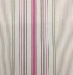 2 Yards Stripe in Pink and Beige Lightweight Home Decor Fabric