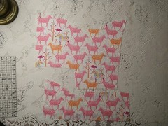 2 REMNANTS Origami Oasis Tamara Kate Michael Miller Pink Zebras Show Your Colors