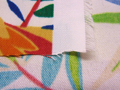 2013 Richloom Cotton Canvas Style Fabric Jungle/Macaw Birds 1yd x 56″