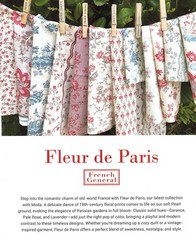 Fleur de Paris Moda Charm Pack 42 100% Cotton 5-inch Precut Cotton Squares