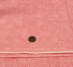 Tonal Pink * Vines * Fabric Traditions * 100% Cotton Remnant * 8″ x 22″