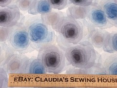 Harmony BTY P&B Textiles Blue Gray Black Abstract Floral