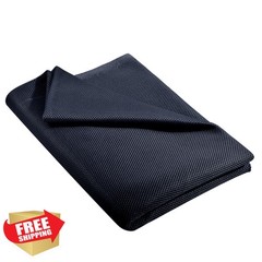 FOCMKEAS Navy Blue 1.64 FT Speaker Grill Cloth Mesh Fabric