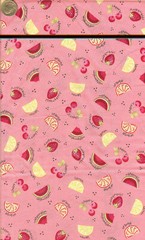 “FRUITS ALLOVER/PINK” JOANNS – 2.33 YARDS