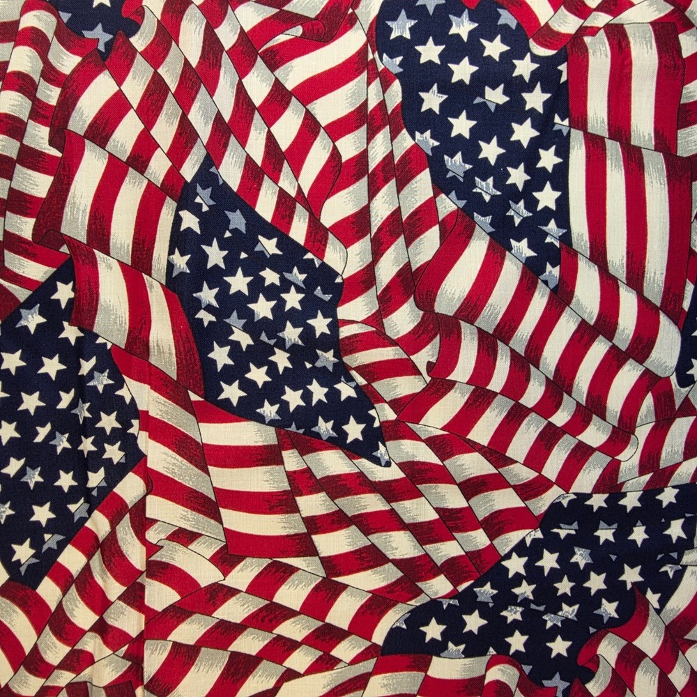 July 4th Independance Day American Flags Allover VIP Cranston Red/White/Blue