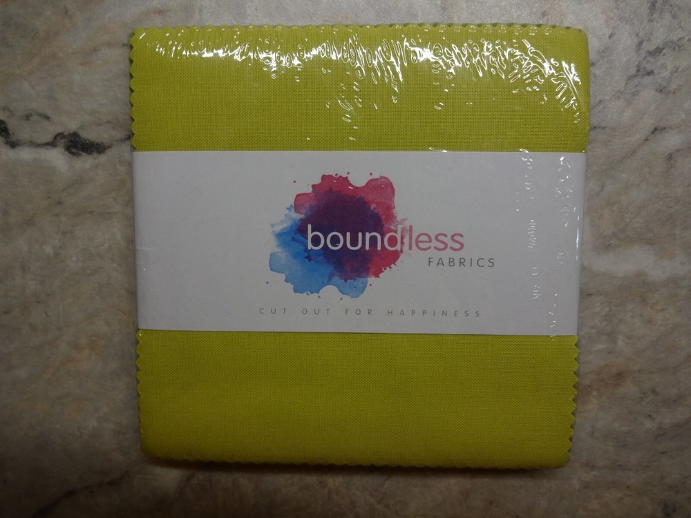 (42) 5″ X 5″ Charm Pack by Boundless Fabrics “Cut out for Happiness” Sealed New