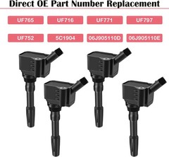 Ignition Coil Pack & Spark Plugs Fits for 1.8 2.0 L4 2014 2015 2016 2017 2018 20