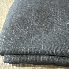 Performance Linen Charcoal Gray FABRIC 2.25 yard remnant high end