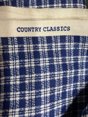 2 Pieces Of 90sCountry Classics Fabric :Red Plaid (37”x31”) & Blue Plaid(44”x 82