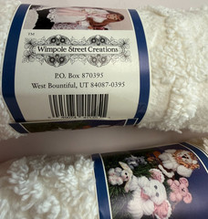 Chenille 18×30 Wimpole Street Creations Lot of 3 Cream Sewing Crafts Doll Quilt