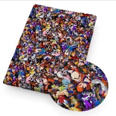 Anime cartoon Polyester Cotton blend fabric Dragon ball 20″x55″ 1099509