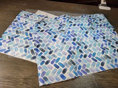 Blue & Gold Upholstery Fabric Bundle Light to Medium Weight Sewing Destash