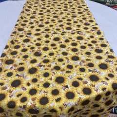 Brother Sister Design Studio Cotton Fabric Sun Flowers 3 Yards 23″ x 45″ New