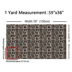 Manfei Snake Skin Pattern Outdoor Fabric By The Yardbrown And Black Wild