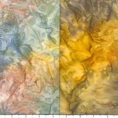 Lot of 8 Fat Quarters Neutral Handpaints Lunn Fabric FQ Pack 100% Cotton Gold