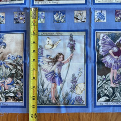Periwinkle Fairy Panel Fabric 23″ x 44″ for Michael Miller Fabrics 2008 Cotton