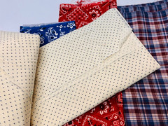 Large Fabric Lot Country Crafts DIY Decor BIN F