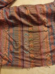 Colorful Bohemian tribal ikat-style geometric striped fabric 5 YDS