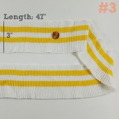 Knit Rib Cuff Fabric/Cuffing Fabric – 3″x34″ – Clothing/Jacket/Sweater Cuffing