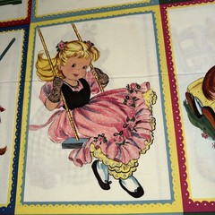 A Child’s Life 100% Cotton Panel by Michael Miller Fabrics -10 pictures/panel
