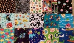 I-Spy 5 x 5 inch Square Charm Memory Quilt 75 Blocks – 100% Cotton – Rotary Cut