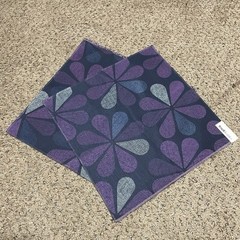 2 Pieces Of Knoll Upholstery Fabric Basin Dahlia With Backing 17” X 17” Each