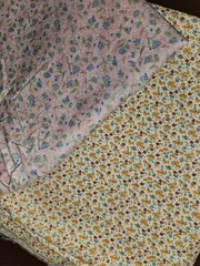 10+ Yards Different Floral Cotton Fabric 1 Yd Each Swiss Dot