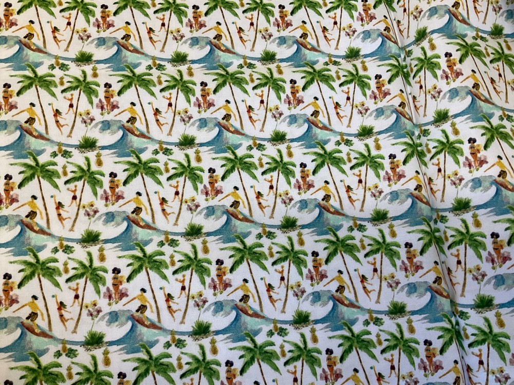 IN THE BEGINNING – MINI TROPICALS #IBFMIT14MT1- SURF’S UP – 1 3/8 YARDS