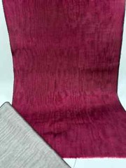 Burgundy Silk Moire Fabric By The Meter, Watermark Patterned Shantung.