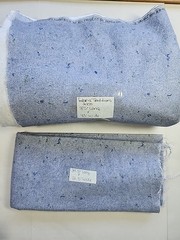 Y2k Fabric Traditions Blue Cotton Flannel Sewing Fabric 2pc 43″w X 2.3yd & 39×21