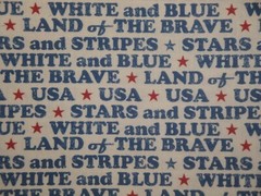 Land Of The Brave Combed Cotton Digitally Printed Patriotic Americana Fabric