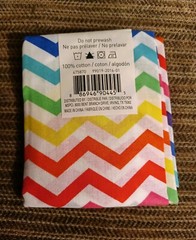 Loops and Threads Fabric, 100% Cotton, 18″ X 21″, Zig Zag Stripes Theme