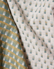 Rebecca Atwood Performance INDOOR OUTDOOR Uphol Fabric- Raindrops Green 1.50 yds