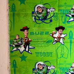 Disney Toy Story Buzzy Light Year 2 3/8 yards Cotton Fabric Craft Material #19