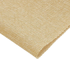 Beige Linen Speaker Grill Cloth 19.7 x 57.5 Inch Dustproof Replacement Fabric