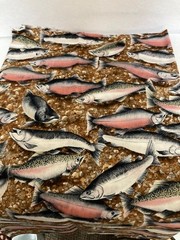 Robert Kaufman – Fabric – The Last Frontier – Fish Theme – 1/2 Yard – Unique