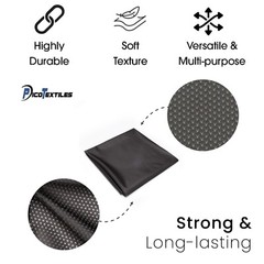 Dark Charcoal Gray Micro Mesh Athletic Jersey Fabric – 58″ Wide – Small Holes