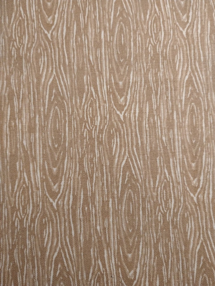 Wood Grain Look – ‘I’m Board’ Cotton Quilting Sewing Fabric by the Yard