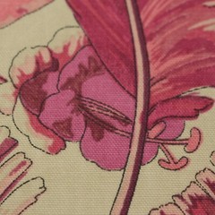 BRAEMORE BAMBOO PALM BERRY PINK TROPICAL FLORAL MULTIPURPOSE FABRIC BY YARD 54″W