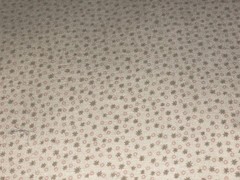 By 1/2 Yd Stars & Circles Tiny Print Neutral Cream Pink Cotton Quilt Fabric BTHY