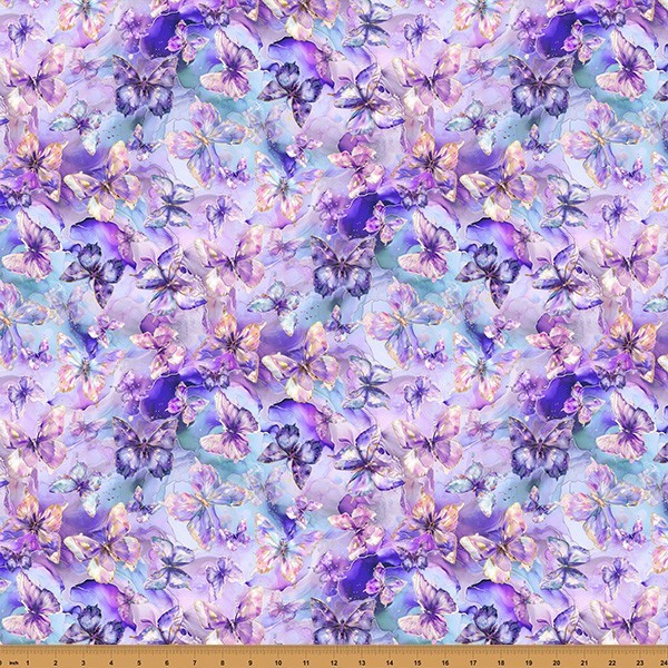 Flourish By Hoffman Fabrics – Violet Butterflies #X5630-81
