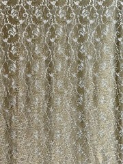 EMBROIDERED 3D FLORAL LACE ULTRA SOFT FABRIC OLIVE GREEN 60″ WIDE BY THE YARD