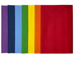 7 PCS 18×21 Inch Cotton Fabric Bundles Fat Quarters Rainbow Patchwork DIY