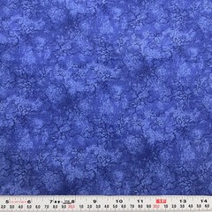 Vintage Quilter’s Elements Balson Erlanger Blue Cotton HALF YARD Remnant 18 x 45