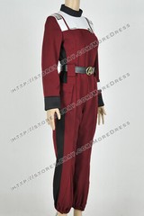 Trainees Costume for Star Trek The Wrath Of Khan Cosplay Jumpsuit Red Uniform