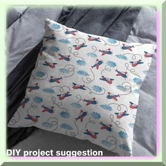 Kids Airplane Print Fabric 36×59 inches