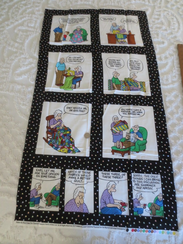 5262. WHIMSICAL Timeless Treasures PICKLES by BRIAN CRANE COTTON FABRIC-23″x 43″