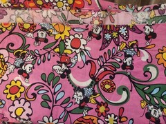 Vera Bradley /Braemore RARE Mickey Minnie Design Exclusive Fabric 13 Ft x 6 Ft